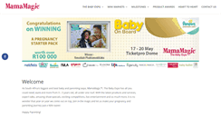 Desktop Screenshot of mamamagic.co.za