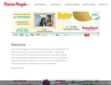 Tablet Screenshot of mamamagic.co.za